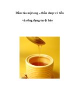 Tài liệu Dấm táo mật ong – thần dược rẻ tiền và công dụng tuyệt hảo pdf