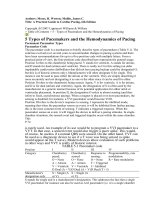 Tài liệu Types of pacemakers and the hemodynamics of pacing pptx