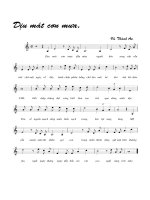 Tài liệu Bài hát dịu mát cơn mưa - Vũ Thành An (lời bài hát có nốt) ppt