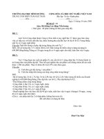 Tài liệu Đề thi môn Hệ thống Lao động tiền lương (Đề số 11) pdf