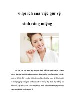 Tài liệu 6 lợi ích của việc giữ vệ sinh răng miệng doc