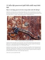 11 kiểu đặt password phổ biến nhất mọi thời đại 