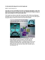 Tài liệu 15 mốc phát triển đáng nhớ của trình duyệt web pptx