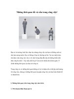 Tài liệu Những thói quen tốt và xấu trong công việc! ppt