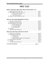 Tài liệu PHƯƠNG PHÁP THU NHẬN CÁC CHẤT TỪ THỰC VẬT docx