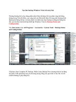 Tài liệu Tạo bản backup Windows Vista trên máy bàn doc