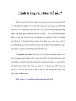 Tài liệu Bệnh trứng cá, chữa thế nào? ppt