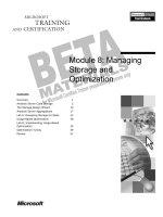 Tài liệu Module 8: Managing Storage and Optimization pptx
