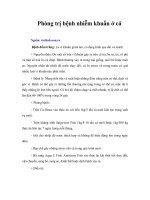 Tài liệu Phòng trị bệnh nhiễm khuẩn ở cá docx