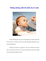 Tài liệu Những dưỡng chất tốt nhất cho trẻ nhỏ pdf