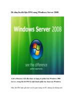 Tài liệu Di chuyển dữ liệu DNS sang Windows Server 2008 pdf