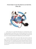 Tài liệu Thu lợi nhuận từ sự gia tăng nhanh của các thách thức (Phần cuối) doc