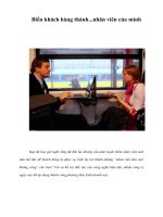 Tài liệu Biến khách hàng thành...nhân viên của mình ppt