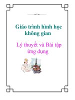 Tài liệu Giáo trình hình học không gian: Lý thuyết và Bài tập ứng dụng ppt