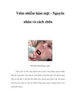 Tài liệu Viêm nhiễm hàm mặt - Nguyên nhân và cách chữa pdf