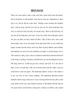 Tài liệu IRON HANS -GRIMM''''S FAIRY TALE pptx