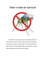 Tài liệu Thuốc và bệnh sốt xuất huyết pdf