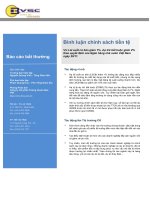 Tài liệu Bình luận chính sách tiền tệ doc