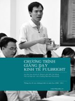 Tài liệu Chương trinh giảng dạy Kinh tế FULBRIGHT tại Đại học Kinh tế TPHCM ( Với sự hợp tác của Trường Harva ppt