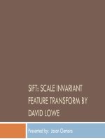Tài liệu SIFT: SCALE INVARIANT FEATURE TRANSFORM BY DAVID LOWE doc