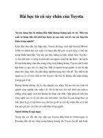 Tài liệu Bài học từ cú sảy chân của Toyota docx