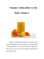Tài liệu Vitamin C thiên nhiên và viên thuốc vitamin C doc