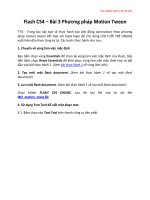 Tài liệu Học Adobe Flash CS4 căn bản Flash CS4 – Bài 3 doc