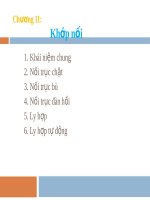 chuong 11: Khớp nối