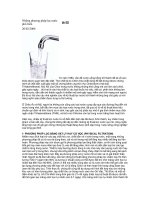 Tài liệu Những phương pháp lọc nước phổ biến pptx