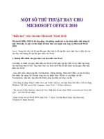 Tài liệu thủ thuật dành cho Microsoft Word 2010 part 3 docx