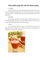 Tài liệu Thực phẩm giúp đôi mắt hết thâm quầng pptx