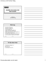 Tài liệu Nghiên cứu khoa học kinh doanh_ Chương 1 doc