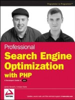 Wrox professional search engine optimization with PHP apr 2007 