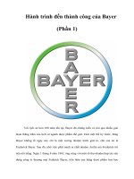 Tài liệu Hành trình đến thành công của Bayer (Phần 1) Với lịch sử hơn 100 năm tồn doc