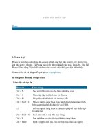 Tài liệu Phím Tắt Picasa doc