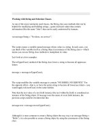 Tài liệu Working with String and Selection Classes pdf