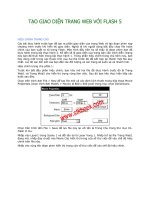 Tài liệu Tạo giao diện trang web với Flash P11 pptx