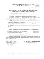 Tài liệu BM.TG.05 - Bản đăng ký chương trình hoạt động tôn giáo hàng năm của tổ chức tôn giáo cơ sở doc