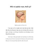 Tài liệu Điều trị nghiện rượu, thuốc gì? ppt