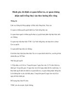 Tài liệu Đánh giá, chỉ định cơ quan kiểm tra, cơ quan chứng nhận nuôi trồng thuỷ sản theo hướng bền vững doc