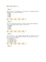 Tài liệu Trắc nghiệm dao động điều hòa - Đề 1 pptx