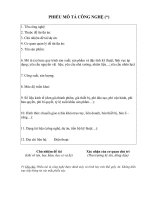 Tài liệu Phiếu mô tả công nghệ pdf