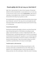 Tài liệu Doanh nghiệp nhỏ tồn tại trong suy thoái kinh tế ppt