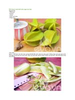 Đãi khách mứt khế siêu ngon tự làm 