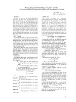 Tài liệu Phương pháp phân tích hệ thống và lời giải số trực tiếp pdf