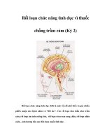 Tài liệu Rối loạn chức năng tình dục vì thuốc chống trầm cảm (Kỳ 2) pptx