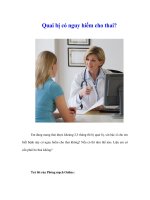 Tài liệu Quai bị có nguy hiểm cho thai? docx