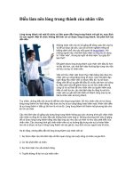 Tài liệu Điều làm nên lòng trung thành của nhân viên doc