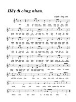 Tài liệu Bài hát hãy đi cùng nhau - Trịnh Công Sơn (lời bài hát có nốt) pdf