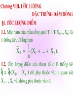 Tài liệu Ước lượng_chương 8 ppt